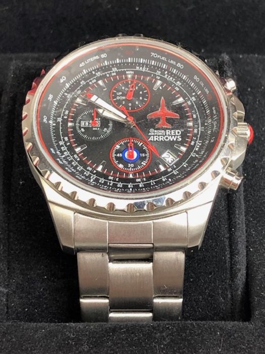 Wristwatch quartz "Royal Air Force Red Arrows" watch, by the Bradford Exchange, limited edition - Image 3 of 12