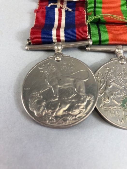 Medals: WWII medal set comprising Africa Star, Defence medal, War medal and 1939-45 star with bar - Image 6 of 8