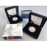 The Royal Mint BRITANNIA: Two coins, The Britannia 2020 UK one Ounce Silver Proof Coin "THE SPIRIT