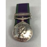 British Elizabeth II FOR CAMPAIGN SERVICE with Northern Ireland Clasp and original ribbon awarded to