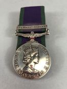 British Elizabeth II FOR CAMPAIGN SERVICE with Northern Ireland Clasp and original ribbon awarded to