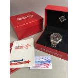 Wristwatch quartz "Royal Air Force Red Arrows" watch, by the Bradford Exchange, limited edition