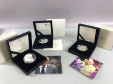 Royal Mint: The Platinum Wedding Anniversary 2017 UK £5 Silver proof coin; The 95th Birthday of