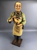 Shop advertising figure of a cobbler, for 'Pikolinos shoes', approx 73cm in height
