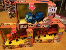 Three boxed Bob The Builder toys