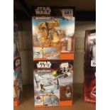 Star Wars The Force Awakens Micro Machines boxed, play sets (2)