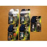 Star Wars figurines in original blister packs by Kenner (5)