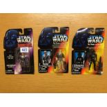 Star Wars three figurine sets in original blister packs