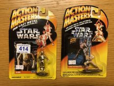 Star Wars Action Masters Dye Cast Metal Collectibles, C-3PO and Luke Sky Walker