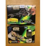 Star Wars two boxed figurine and vehicle sets by Kenner