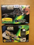 Star Wars two boxed figurine and vehicle sets by Kenner