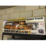 Large Hobby Engine Crane Truck, remote control, boxed, as new