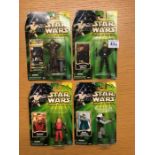 Star Wars Power of the Jedi Hasbro collection 2, figurines in original blister packets (4)