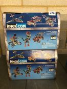 Two boxed building kits by Knex.com