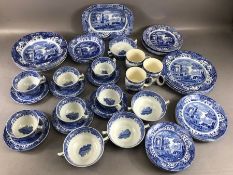 Selection of Spode England Italian design tea wares