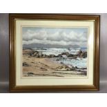 W. RON CAMPBELL (South African, 1930-2012), pastel of a coastal scene, signed lower left, approx