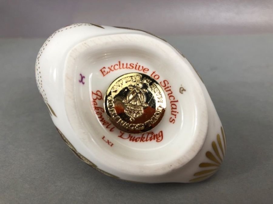 Royal Crown Derby 'Bakewell Duckling' paperweight, exclusive edition commissioned by Sinclairs and - Image 4 of 5