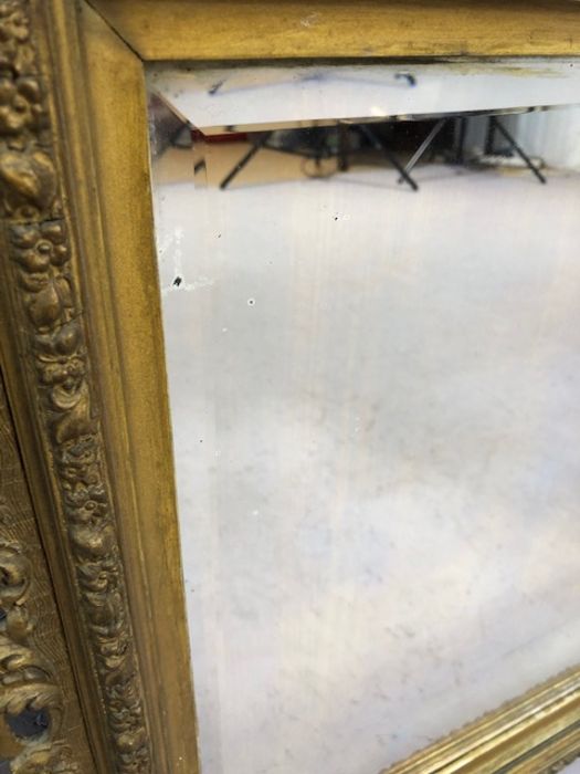 Bevel edged gilt framed mirror, approx 74cm x 60cm - Image 3 of 5