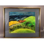 Impressionistic oil of a landscape, indistinct signature lower left Diane ?, dated '94, approx