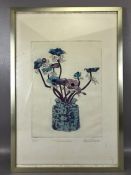 KAIA MAYER (1923-2005) Artist Proof entitled "Summer shadows" approx 24 x 40 titled and signed in