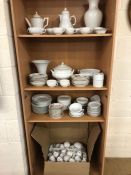 Large collection of mostly Forstenberg West German white porcelain tea and dinner ware etc (A/F)