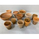 Small collection of terracotta pots