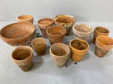 Small collection of terracotta pots