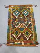 Chobi Kilim rug, approx 125cm x 81cm