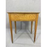 Side table or childs desk with single drawer approx 50 x 38 x 62cm