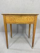 Side table or childs desk with single drawer approx 50 x 38 x 62cm