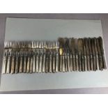 Flatware by French Maker CHRISTOFLE à Paris: Large collection of Christofle Silver coloured fish