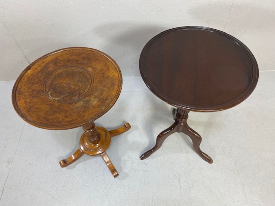 Two tripod wine tables or side tables - Image 2 of 6