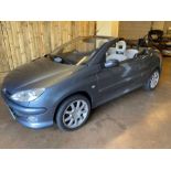 Peugeot 206 ALLURE CC S-A COUPE 1587cc hard top convertible Motor Car, mileage 38,619 date of