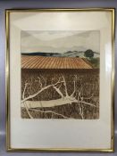 Limited edition 6/50 contemporary print entitled "Chiltern Hills" and signed in pencil by the artist