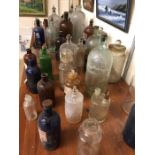 Large collection of vintage and antique apothecary jars, approx 40+ pieces