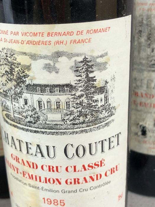 CHATEAU COUTET GRAND CRU CLASSE SAINT - EMILION GRAND CRU 1985 by David Beaulieu six bottles - Image 5 of 10