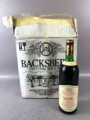 BACKSBERG ESTATE WINE CABERNET SAUVIGNON by SIDNEY & MICHAEL BACK six bottles in original