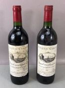 CHATEAU CANCET SAINT EMILION GRAND CRU JACQUES DE LA TOUR DU FAYET french wine two bottles