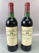 CHATEAU LA LAGUNE GRAND CRU CLASSE HAUT MEDOC 1982 two bottles