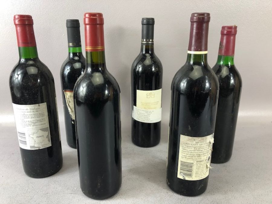 Six bottles of wine by various makers and regions to include Bordeaux, Cabernet Sauvignon etc (6) - Image 9 of 13