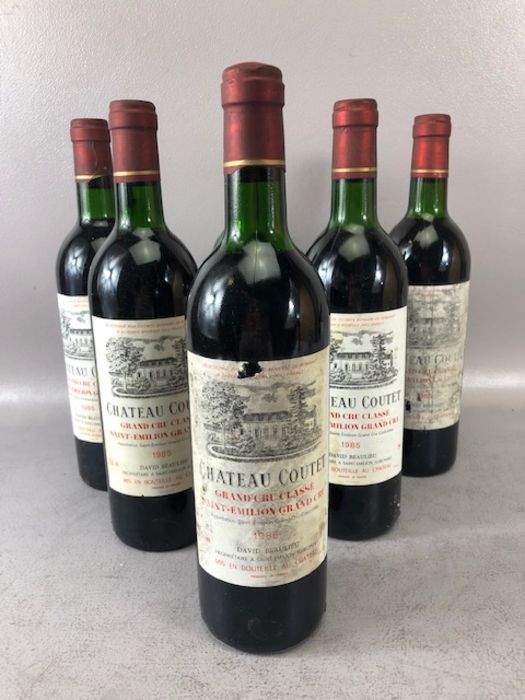 CHATEAU COUTET GRAND CRU CLASSE SAINT - EMILION GRAND CRU 1985 by David Beaulieu six bottles