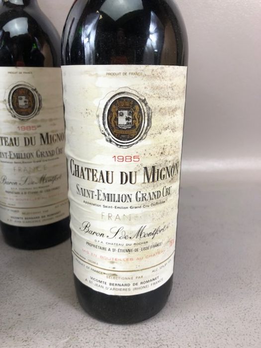 CHATEAU DU MIGNON 1985 SAINT-EMILION GRAND CRU FRANCE six bottles - Image 2 of 10