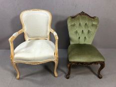 Pair of occasional chairs or bedroom chairs