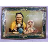 Advertising Sign: Original tin plate sign for DELICIOUS MAZAWATTEE TEA approx 47 x 33cm