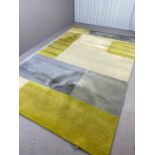 Contemporary John Lewis hand made rug, approx 200cm x 300cm, 100% wool