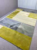 Contemporary John Lewis hand made rug, approx 200cm x 300cm, 100% wool