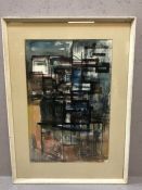 PETER THURSBY (British, 1930-2011), 'Architectural Structure', watercolour, C1960's, signed lower