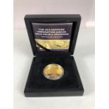 Gold Double Sovereign: THE 2018 SAPPHIRE CORONATION JUBILEE GOLD DOUBLE SOVEREIGN dated 2018 and