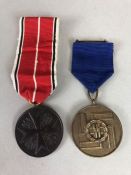 Two German medals, one eight year service (2)
