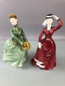 Two porcelain figurines Royal Doulton Grace & Lavinia (2)